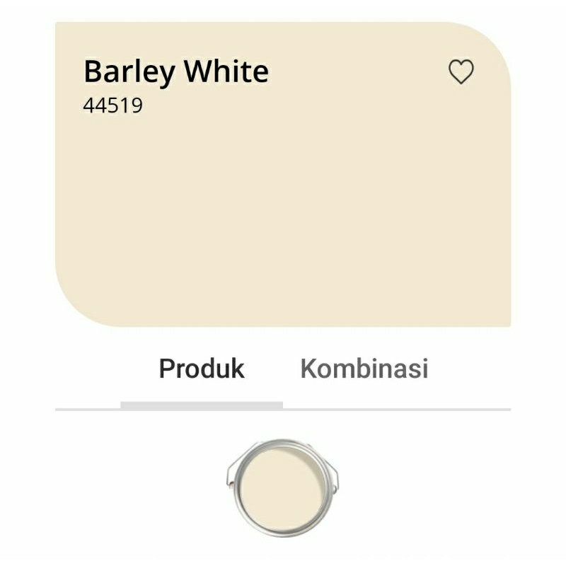CAT TEMBOK DULUX PENTALITE ANTIBAC BARLEY WHITE 44519 20 LITER