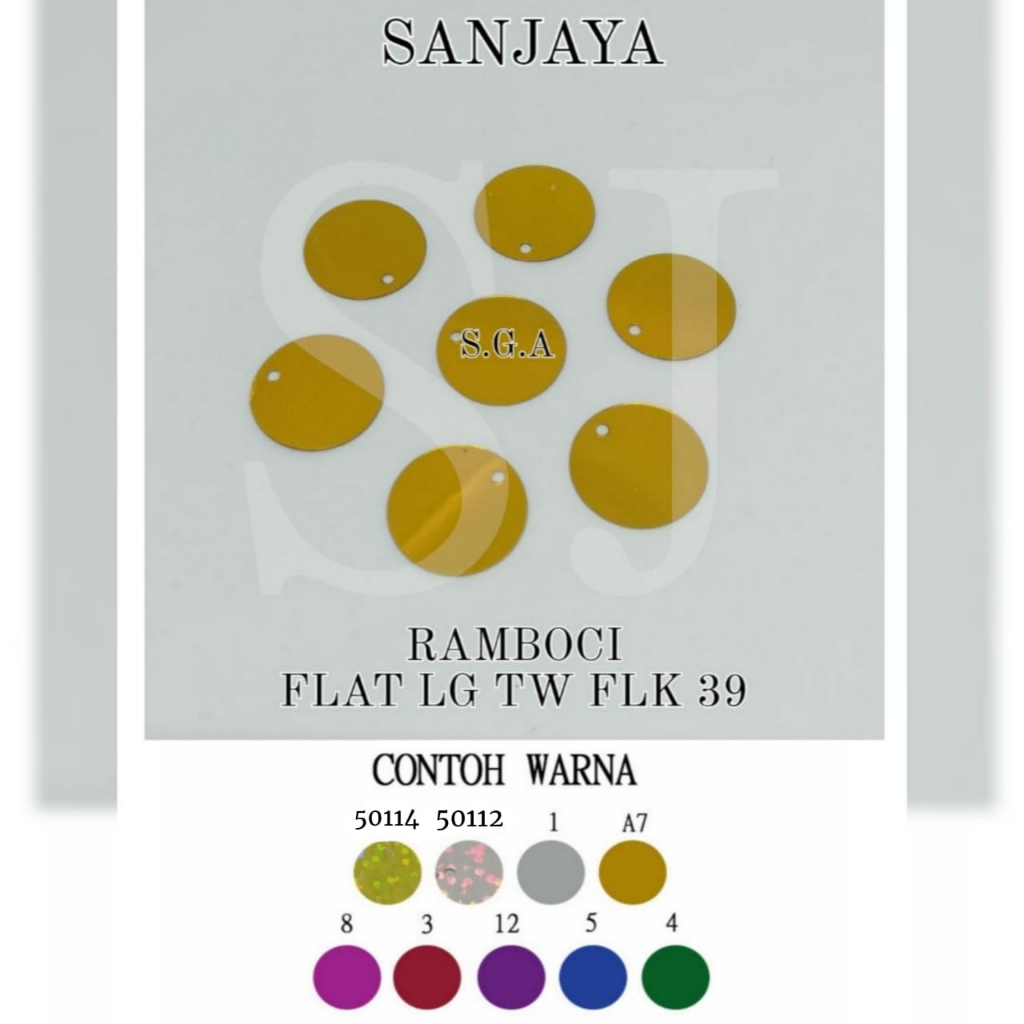 New Payet Ramboci / Ramboci Bulat Flat / Payet Manik Bulat Flat Kecil Sedang Besar / Ramboci Flat Lg