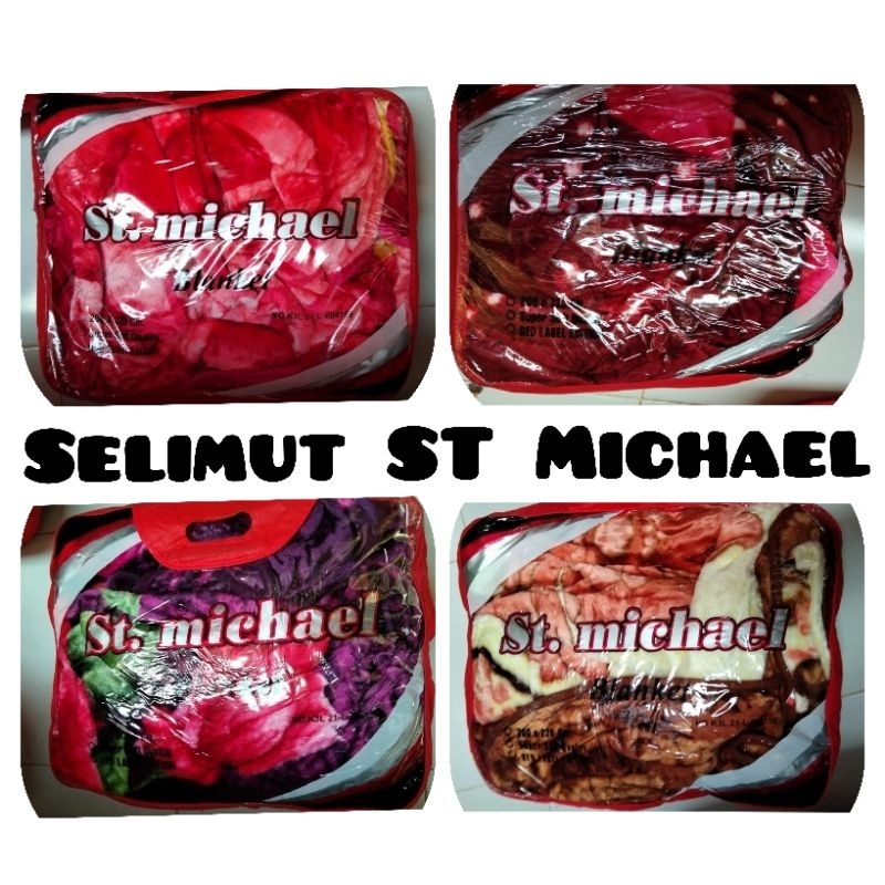 Selimut ST Michael Jumbo UK.200x220cm / Selimut Bulu Tebal ST Michael