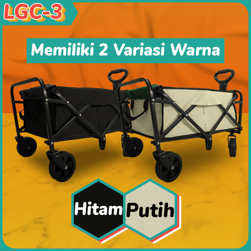 Troli Camping Wagon Keranjang Lipat Keranjang Belanja Keranjang Pantai dengan Keranjang Besar Roda B