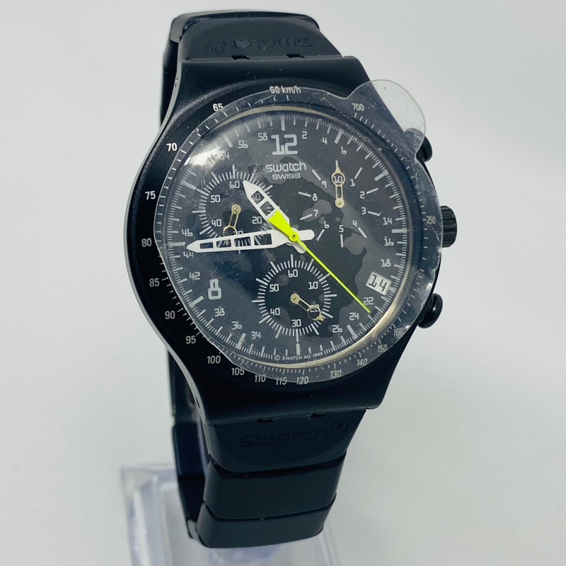 Swatch Chronograph All Black New Old Stock