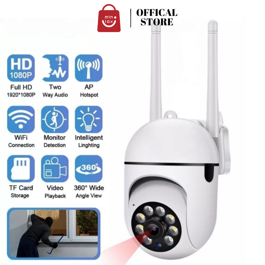 TERMURAH (FFD) CCTV WIFI MINI TERSEMBUNYI TANPA KABEL KAMERA CCTV OUTDOOR FULL HD IP CAMERA 1080P
