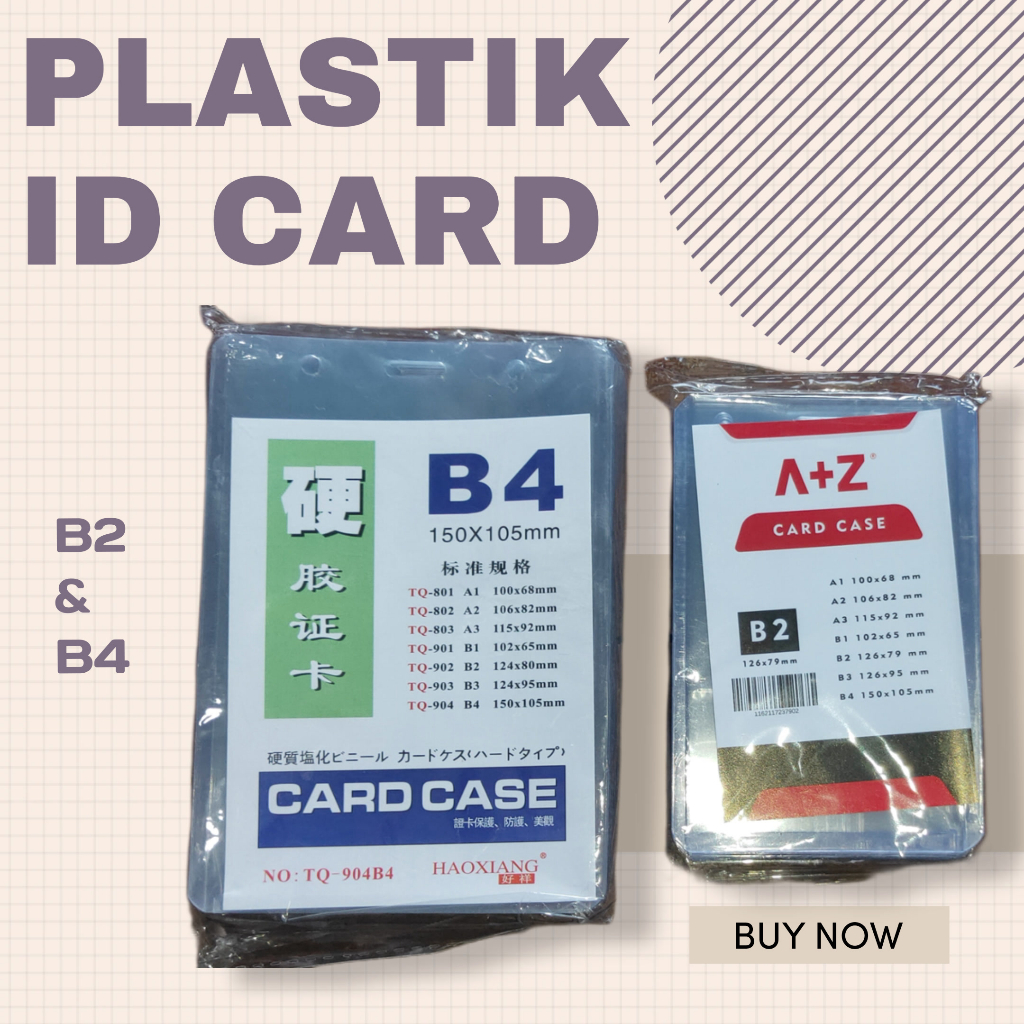 

PLASTIK ID CARD B2 B4/ CARD CASE