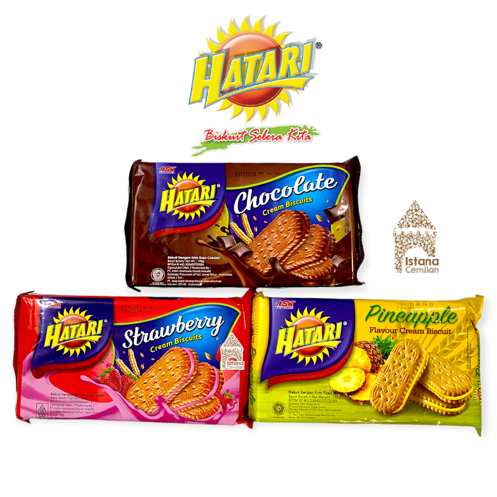 

Hatari Biskuit Cream Aneka Rasa 190 Gram