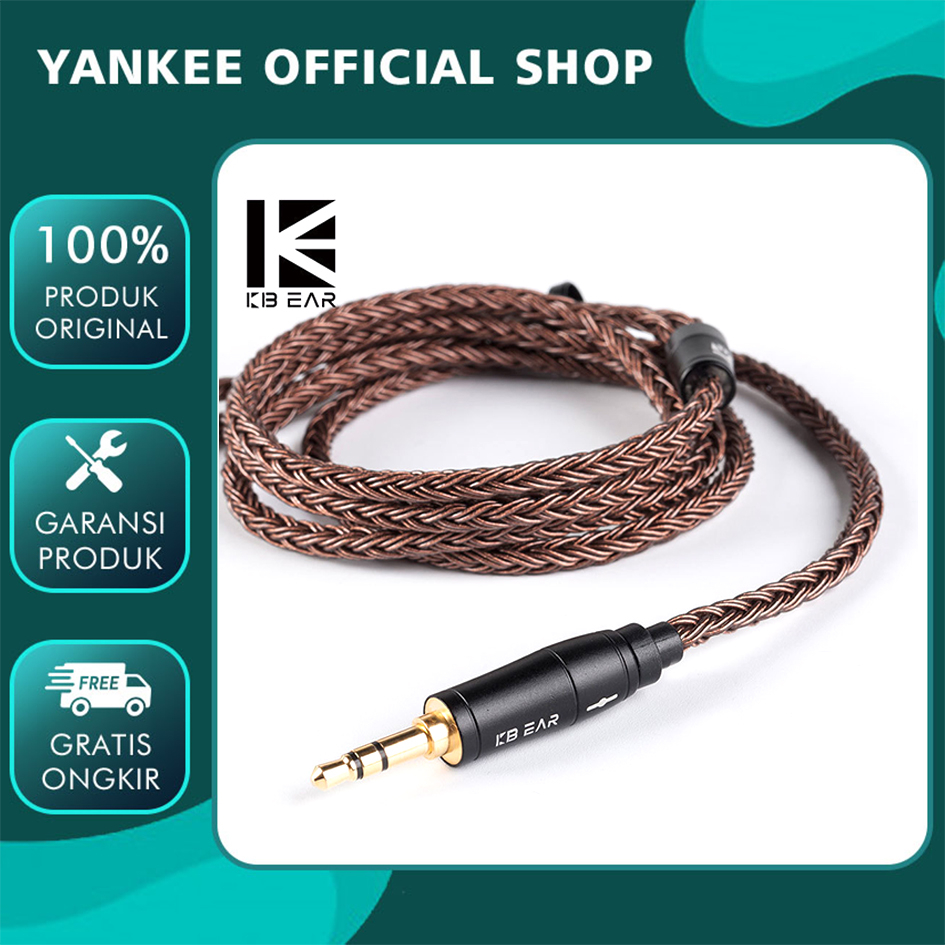 KBEAR 16 Core Earphone IEM Upgrade Cable Pure Copper Kabel IEM