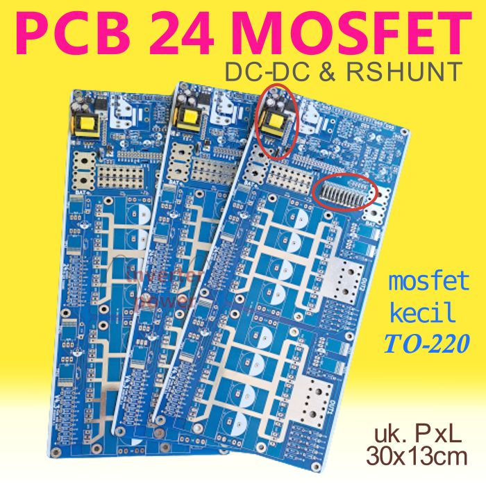 PCB inverter 24 Mosfet to 220 Power low frequency PSW 12V24V36V48V60V