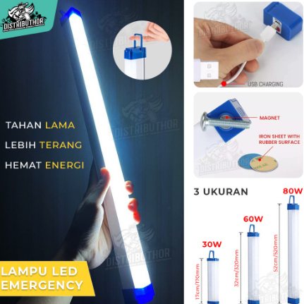 Lampu Neon Darurat / Lampu LED Panjang / Lampu Emergency