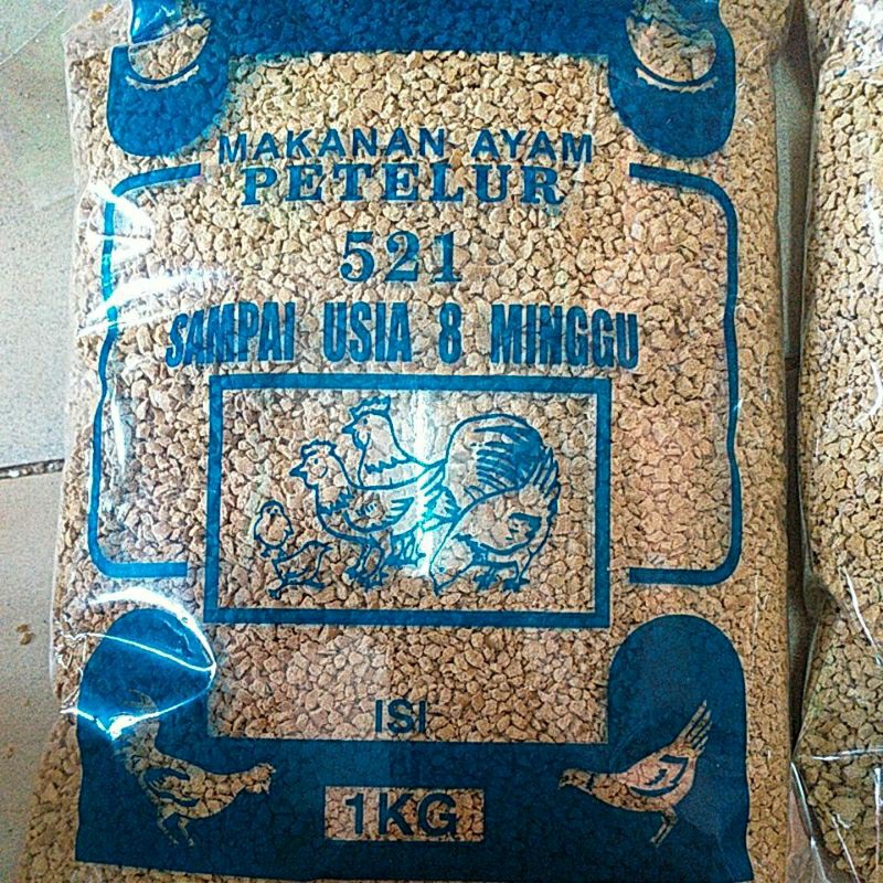 Pakan ayam 521 kemasan 1kg