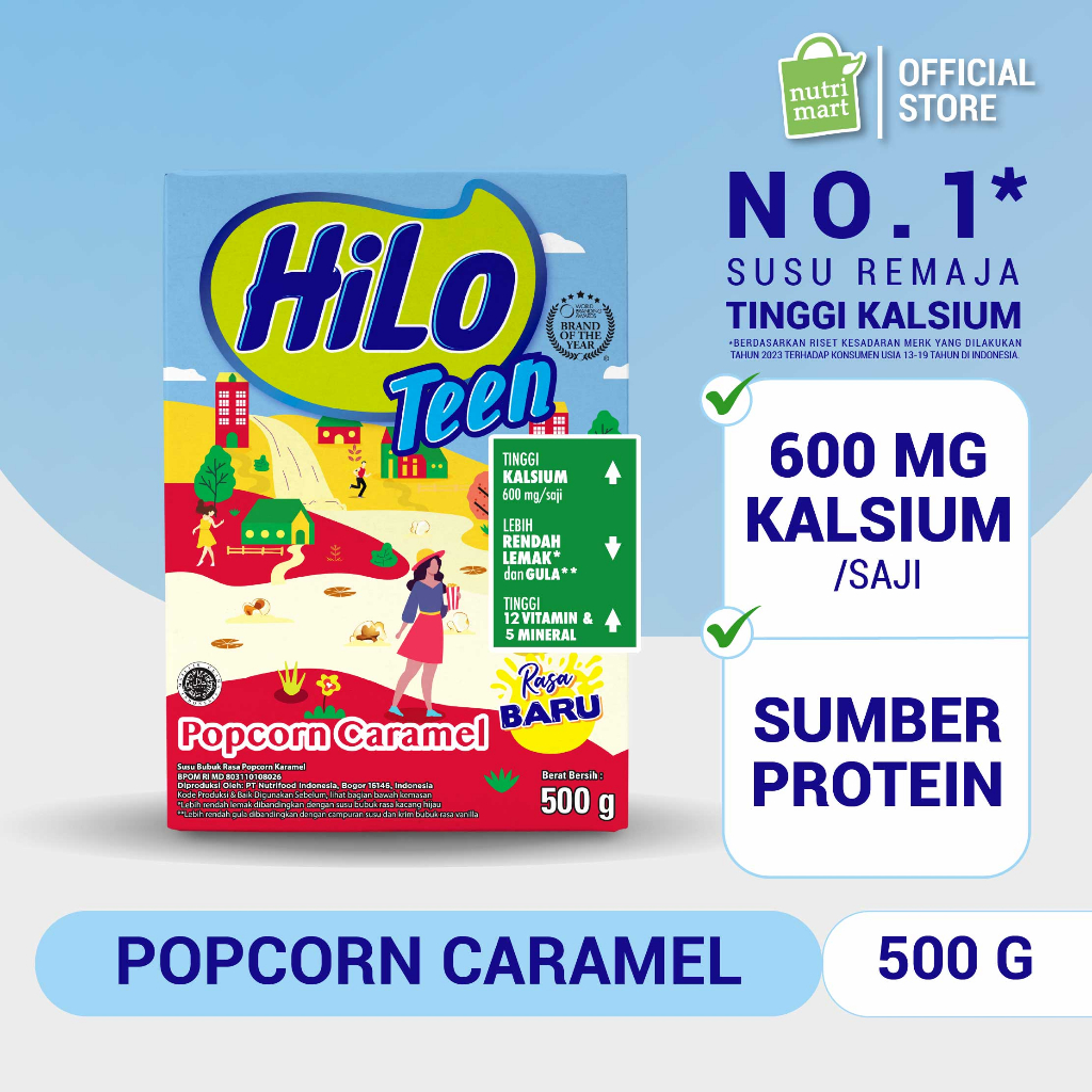 Promo Harga Hilo Teen Popcorn Caramel 500 gr - Shopee