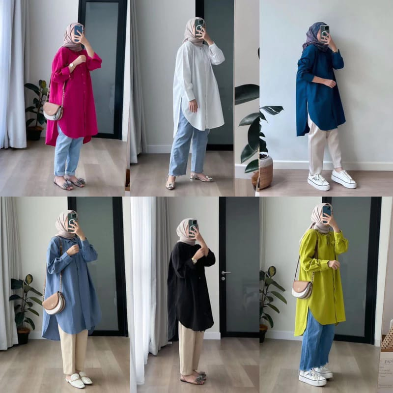 SJM RYUKA DRESS - TUNIK - COTTON POPLIN - IMPORT BANGKOK