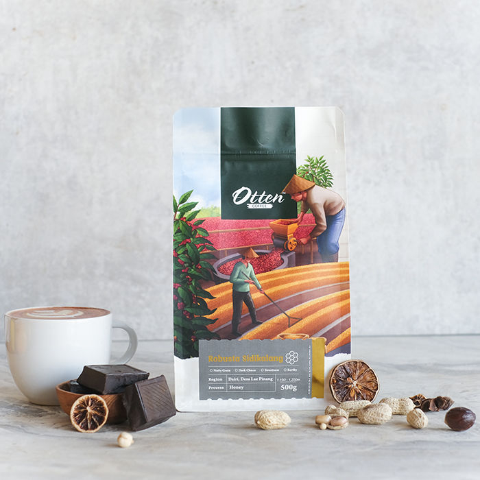 Kopi Robusta Sidikalang 500g - Biji / Bubuk Kopi Otten Coffee