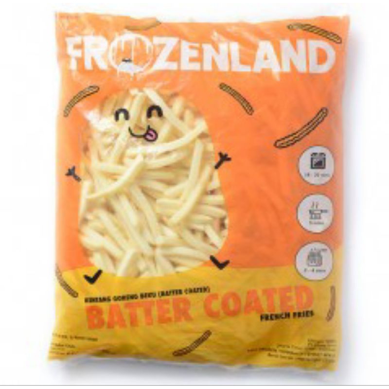 

Frozen land butter coated / kentang goreng