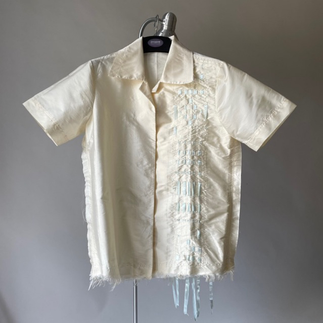 TANGAN WHIM Ribbon Weaving Shirt Preloved
