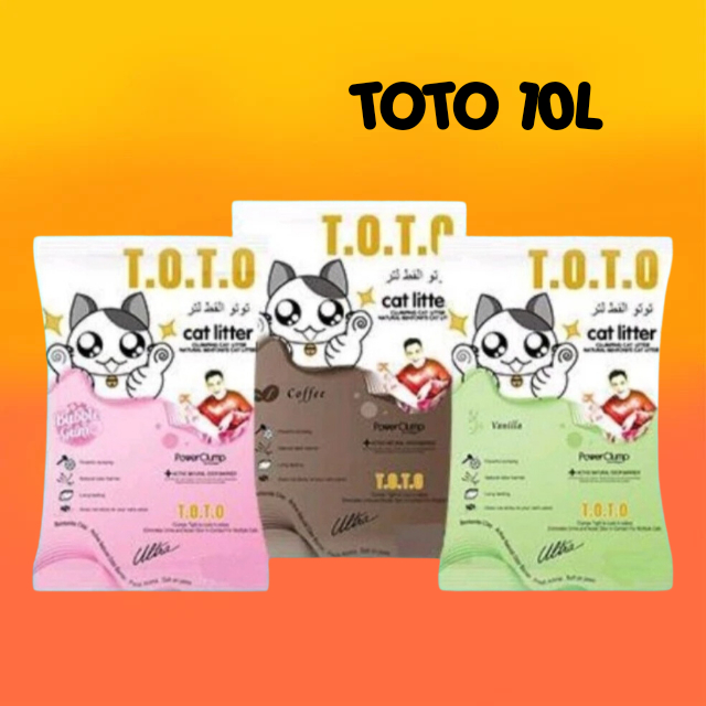 PASIR KUCING TOTO 10LITER PASIR TOTO 10L PASIR KUCING AROMA