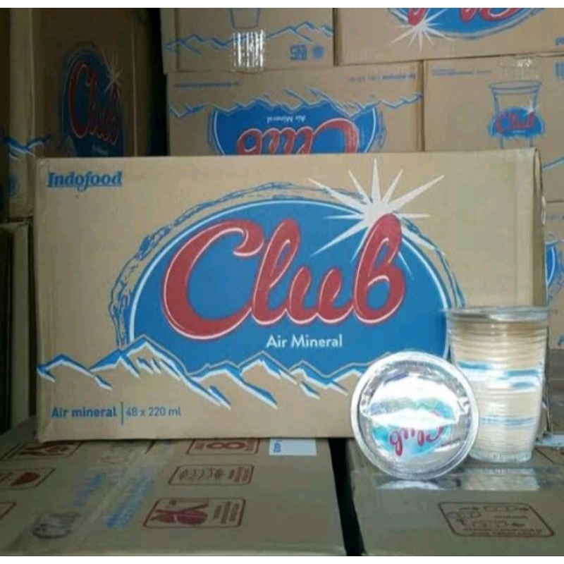 

air mineral club gelas 220ml isi 48