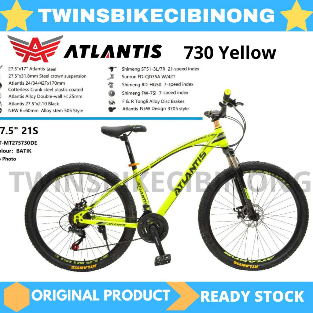 Sepeda gunung MTB 26/27,5 ATLANTIS Odessy 730 21Speed NEW