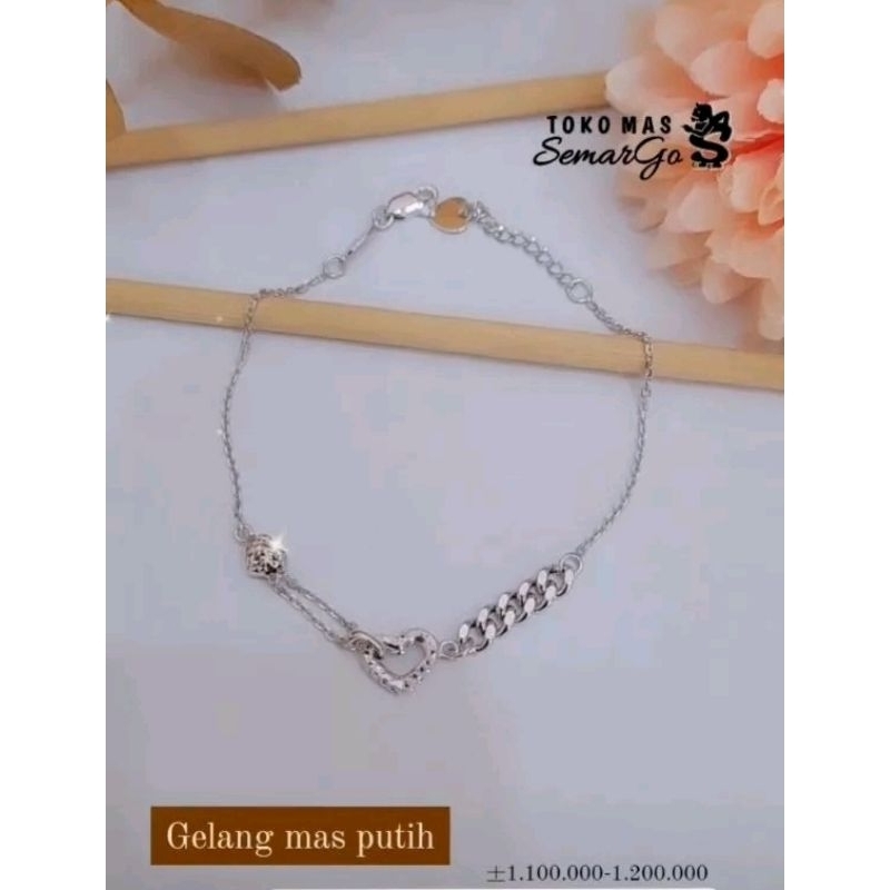 Gelang Rantai Mas Putih