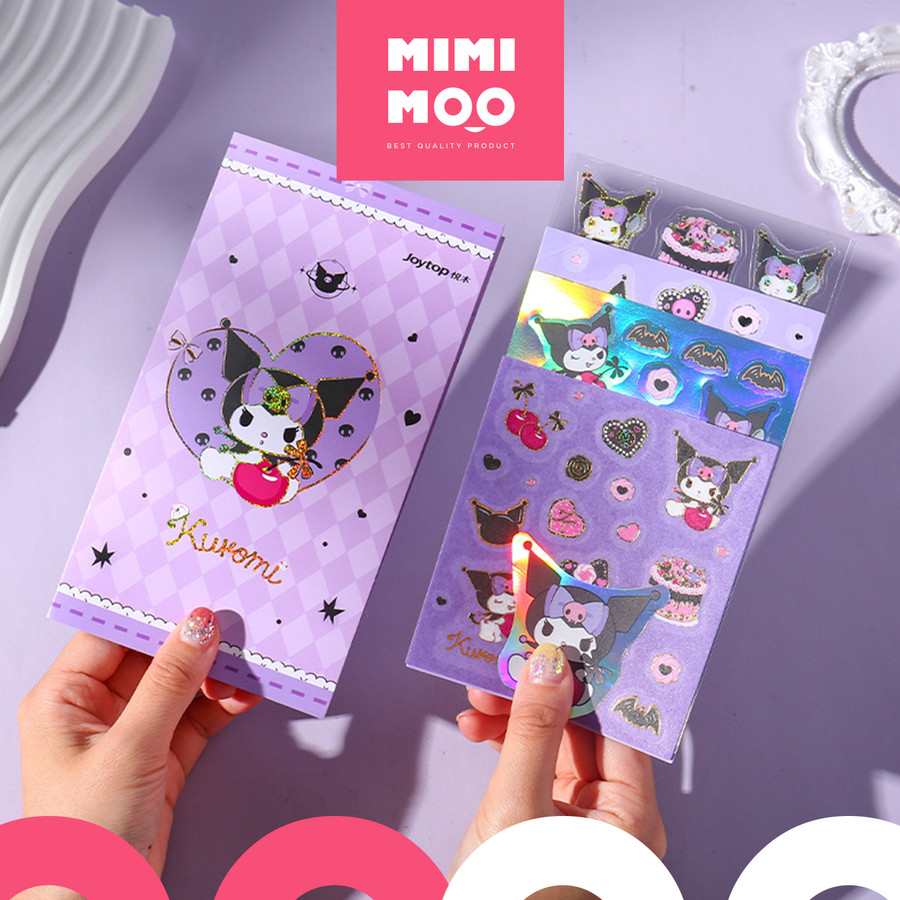 

MIMIMOO Sticker Laser Cut Glossy Cinnamoroll Kuromi My Melody