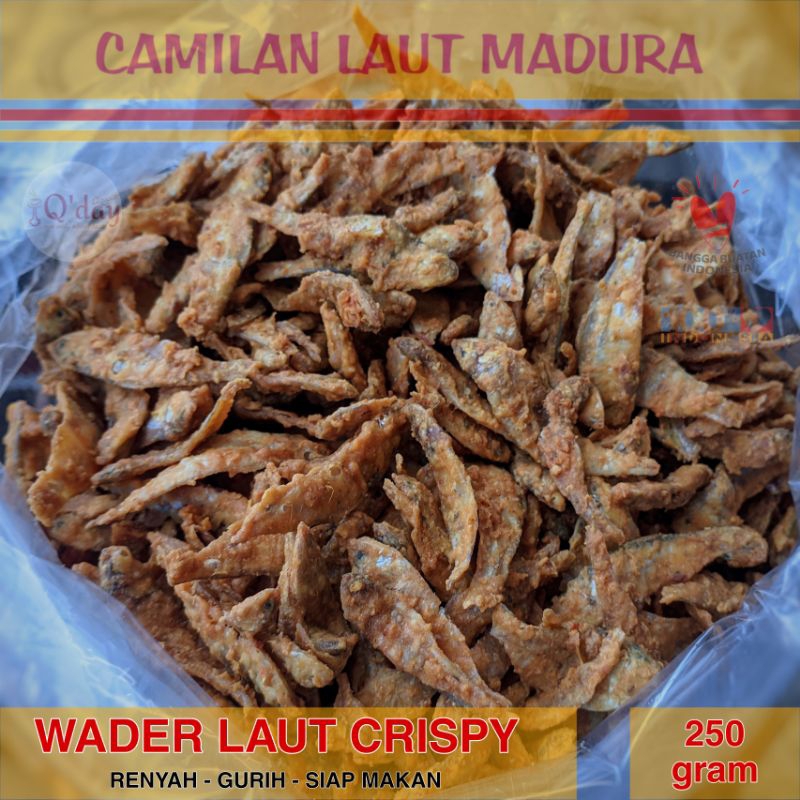 

IKAN WADER LAUT CRISPY SIAP MAKAN RENYAH GURIH Camilan Madura Oleh Oleh Khas Asli Alami 250 gram Cemilan Fresh Murah Hemat Ekonomis Qday Classic Surabaya Kerupuk Keripik Kerupuk Keipik