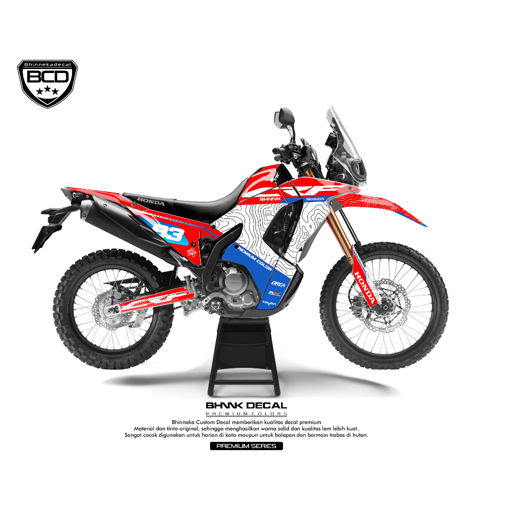 DECAL STICKER CRF RALLY 250 2021 5
