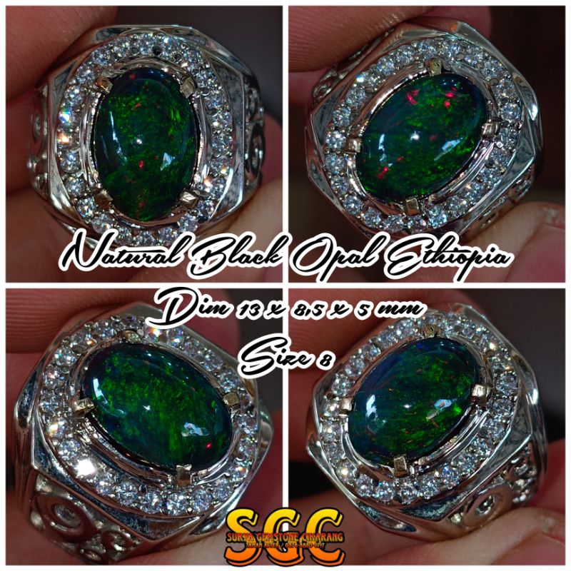 Kalimaya Black Opal Jarong Hijau
