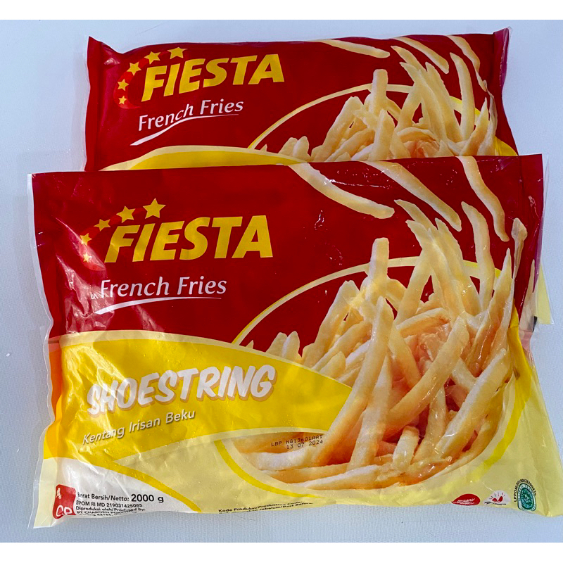 Fiesta Shoestring 2 Kg | Kentang Goreng French Fries | Frozen Food Murah