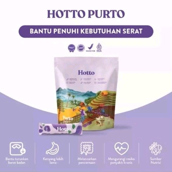 

HOTTO PURTO 1 POUCH 16 SACHET MINUMAN MULTIGRAIN HOTTO PURTO