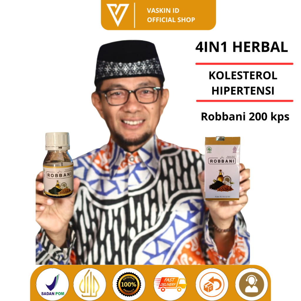 Robbani Obat Kolesterol Tinggi Alami - Herbal Aman Terbukti - Obat Herbal  Penurun Kolesterol Cepat