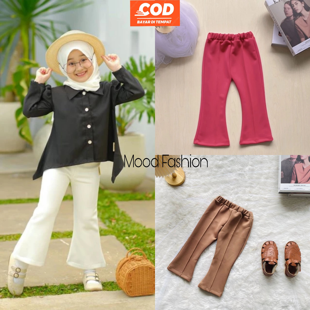 CELANA ANAK CUTBRAY / CELANA CUTBRAY ANAK POLOS USIA 1-8 TAHUN BAHAN SCUBA