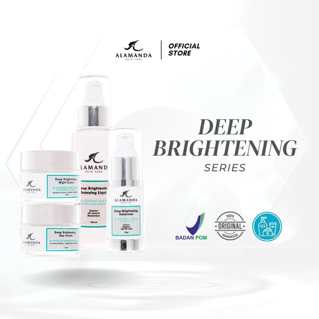 Skincare BPOM Pria Wanita Alamanda DEEP Brightening SERIES