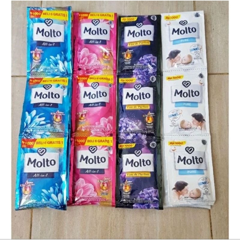 MOLTO PEWANGI RENTENG 1000an (6sachet)
