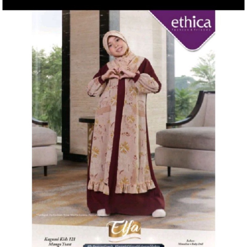 [COD] SALE Bazar gercep Ethica kagumi kids 121 Mango toast Original | Best seller | Gamis Anak premi