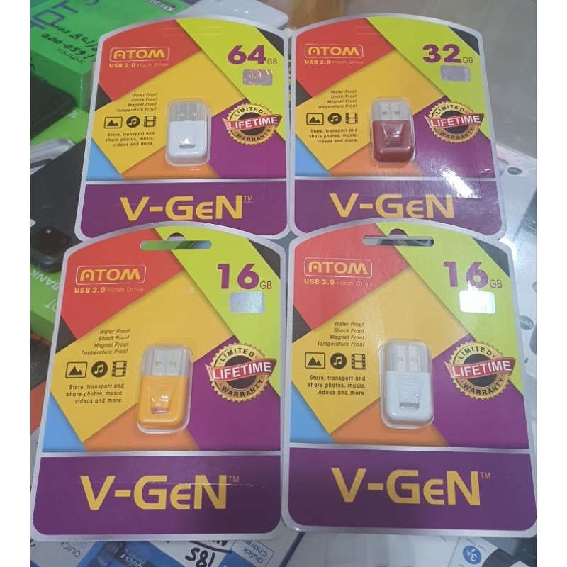 V-Gen Flashdisk Atom 16gb/32gb/64gb / Usb Flashdisk Atom Original