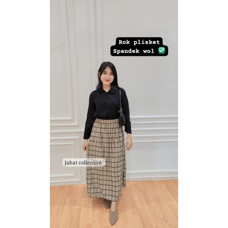 ROK PLISKET MOTIF KOTAK