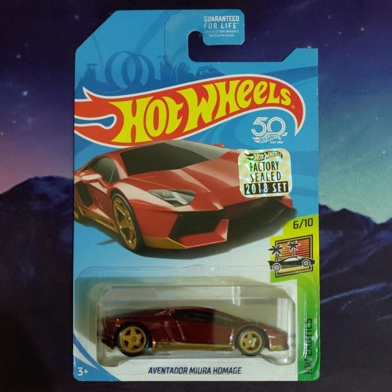 Hot Wheels Lamborghini Aventador Miura Homage Super Treasure Hunt FS 2018