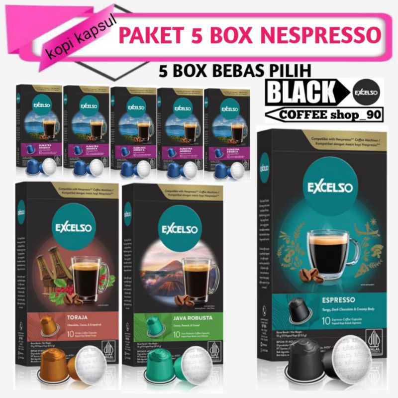 

Nespresso paket 5 box bebas pilih
