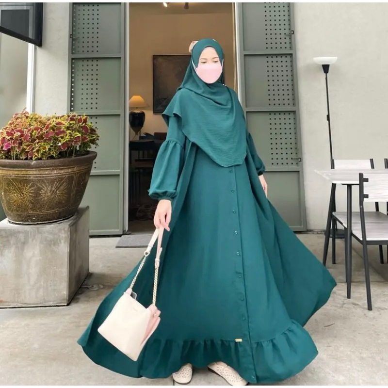 Melisa Dress / Dress Outer Bersatu By Yoora Sarah
