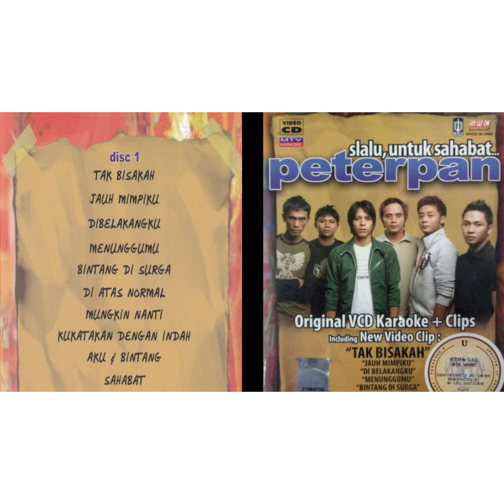 peterpan cd vcd album slalu untuk sahabat
