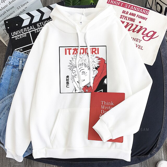 JAKET HOODIE PREMIUM ANIME ITADORI YUJI JUJUTSU KAISEN