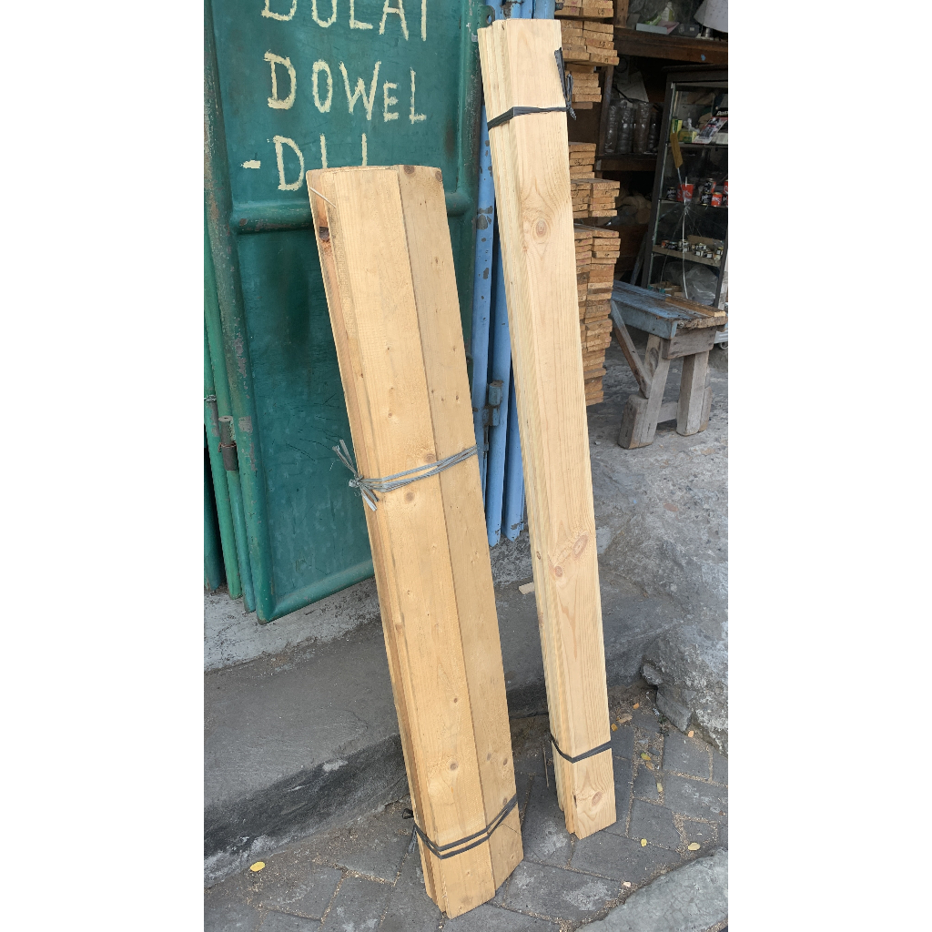 Papan Kayu Jati Belanda/Pinus Asli Halus 200x10 cm