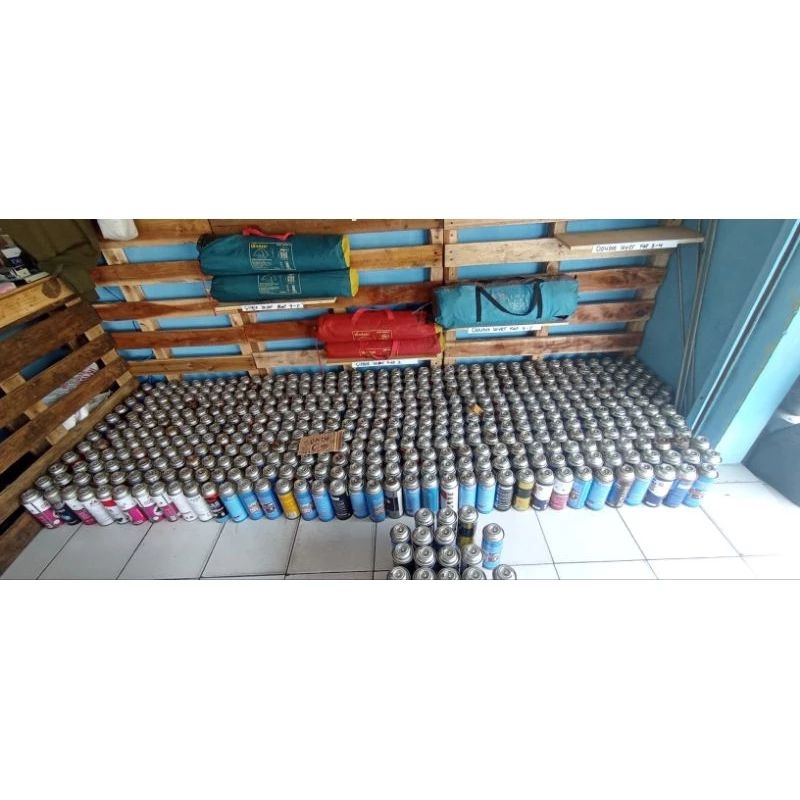 kaleng gas kosongan