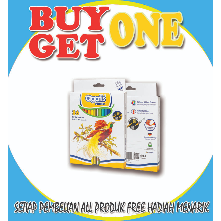 

PENSIL WARNA 36 WARNA PRIME AGATIS