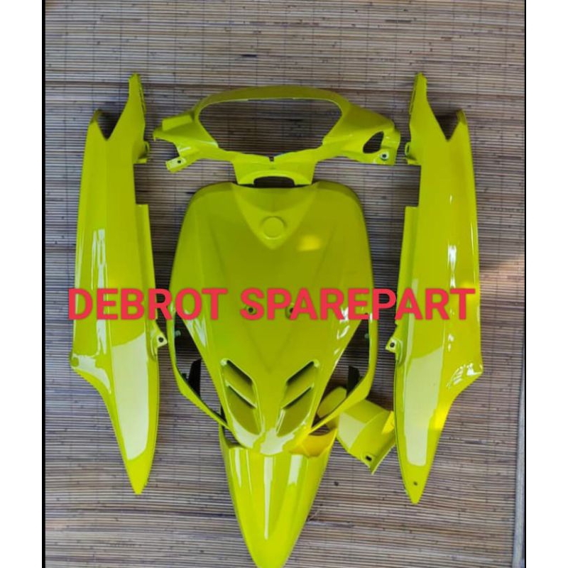 Cover body full halus Yamaha Mio sporty lama kuning lemon