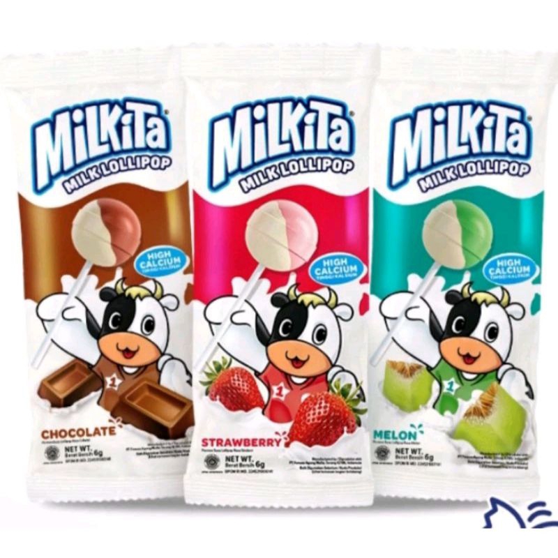 

Milkita Lolipop permen susu 1 pack isi 30pc