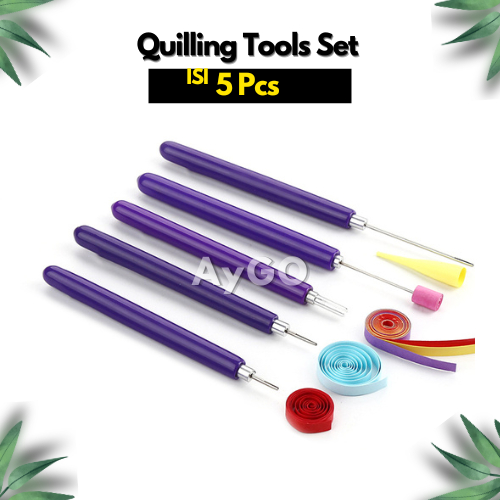 5pcs/Set QUILLING PEN TOOLS / Quilling Paper Pen/ Alat Quilled
