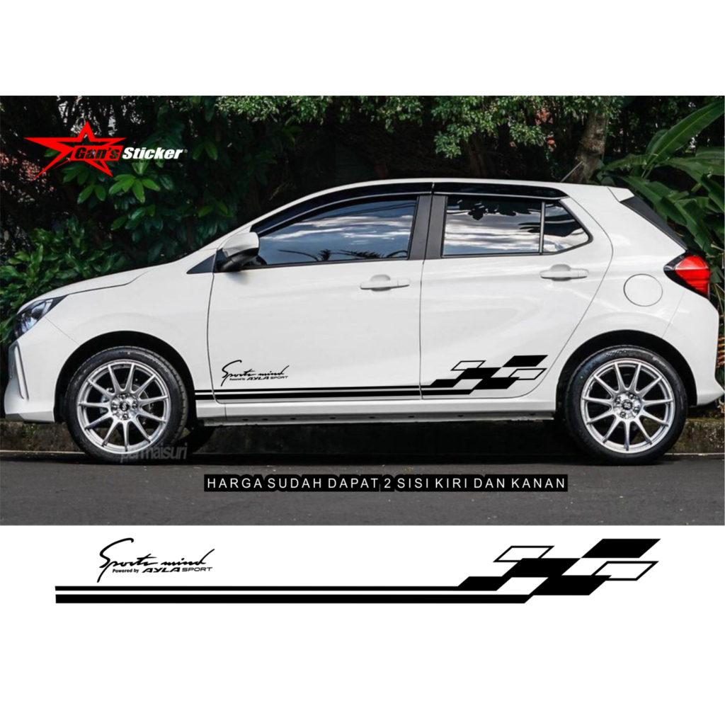 sticker honda brio all new brio 2023 aksesoris honda brio sticker mobil brio