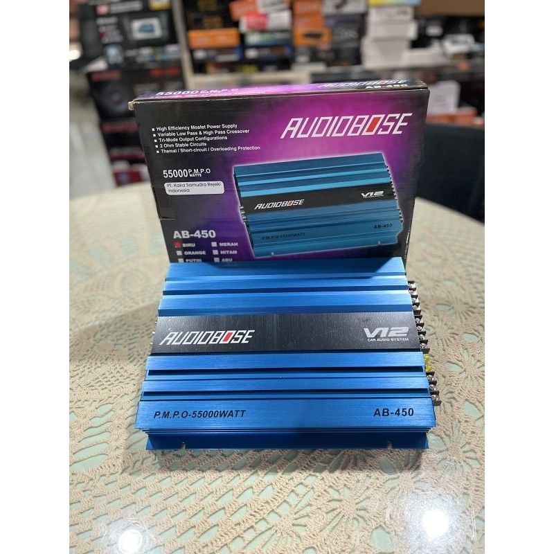 POWER AMPLIFIER MOBIL 4 CHANNEL TIPE AB 450 AUDIOBOSE