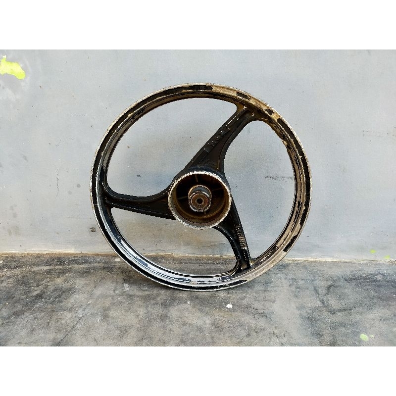 Velk Velg Pelk Roda Depan Alumunium Aloy NOZ NOS Racing Palang 3 Suzuki Ukuran Standar Bebek 1.40x17