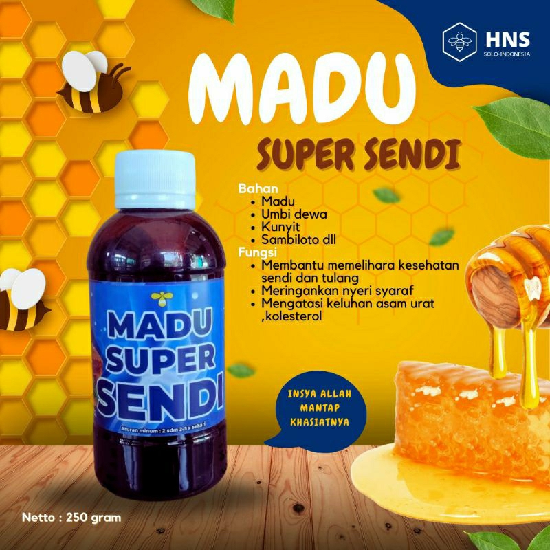 

Madu Super Sendi - Madu Herbal Super Sendi 250 gram tanpa box