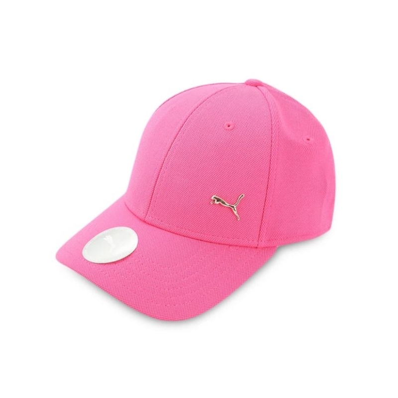 Puma Gold Metal Cat Cap Glowing Pink Logo Emas 024158-04 Topi Original